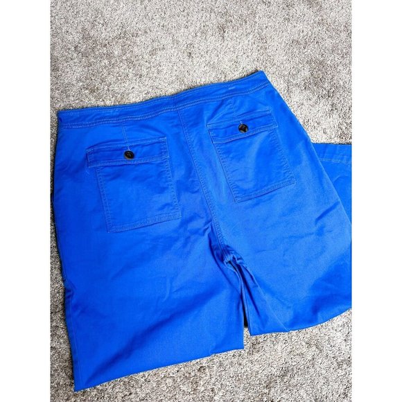 Boden Beaufort Button Fly Pants in Bold Blue Womens 14R - Picture 6 of 13